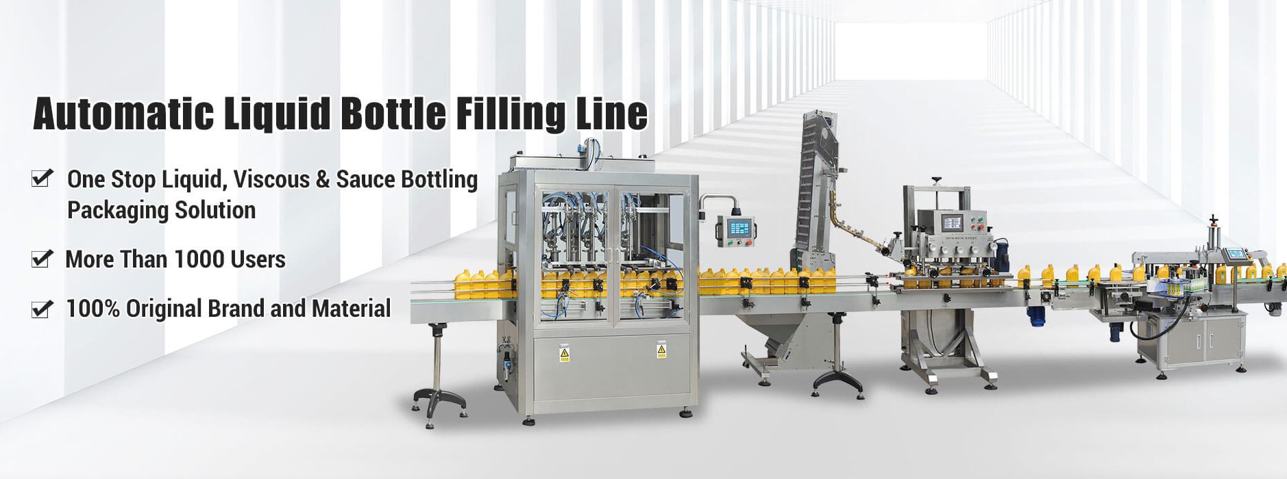 Linia de umplere a sticlei